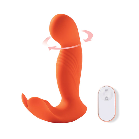 Crave 3 G-Spot Vibrator w/Rotating Head - Orange
