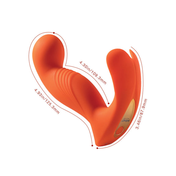 Crave 3 G-Spot Vibrator w/Rotating Head - Orange